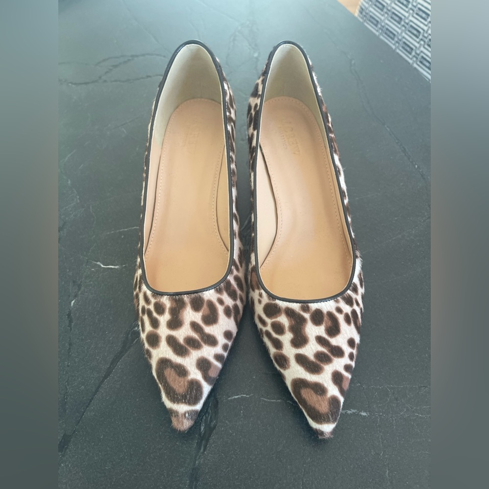 J Crew Laney calf hair pumps.  Brand new!!!